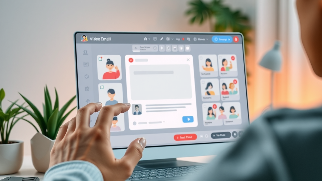 drag-and-drop editor interface for talk fusion video email marketing