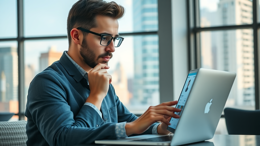 professional network marketer comparing social media platforms for recruiting