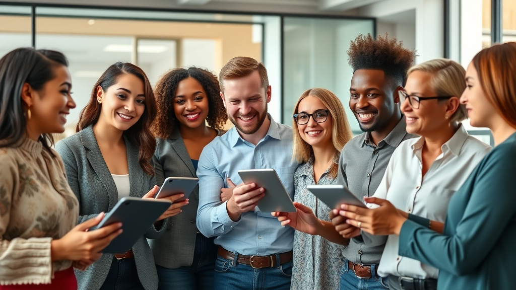 vibrant diverse team of professional network marketers engaged in discussion, effective communication in network marketing