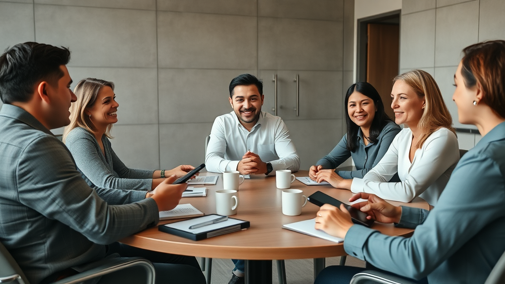 leadership team feedback session roundtable best practices for recruiting distributors, partners sharing insights