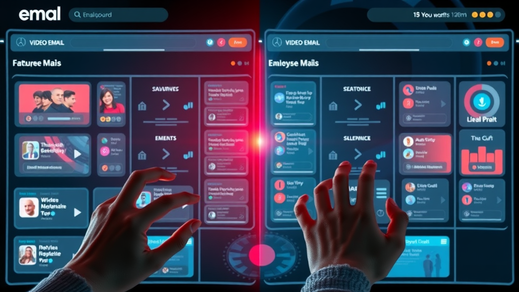 side-by-side comparison of talk fusion email marketing and other video email solutions